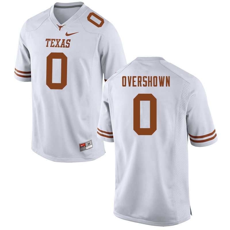 Men #0 DeMarvion Overshown Texas Longhorns College Football Jerseys Sale-White